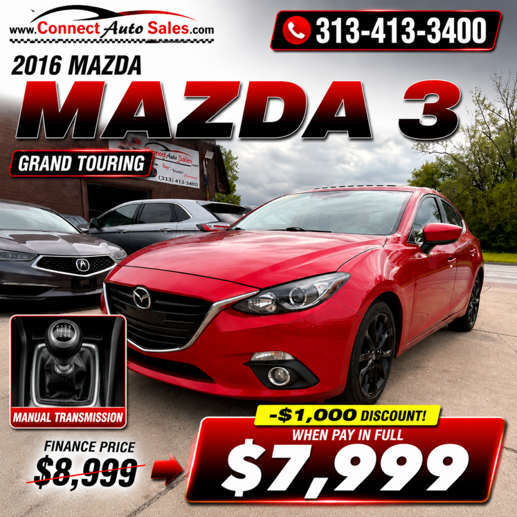 2016 MAZDA 3 GRAND TOURING